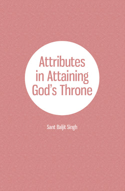 Attributes in Attaining God’s Throne - booklet