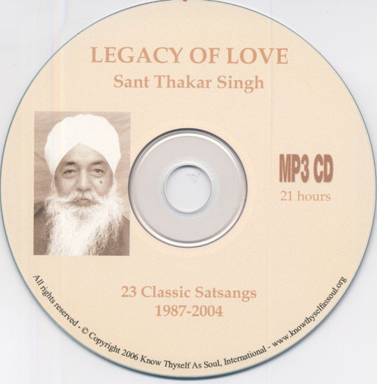 MP3 CD Legacy of Love