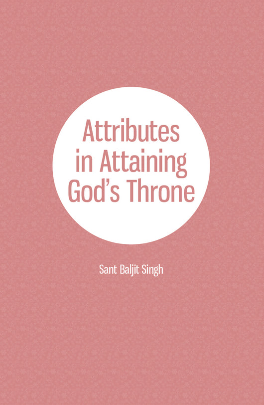 Attributes in Attaining God’s Throne - booklet
