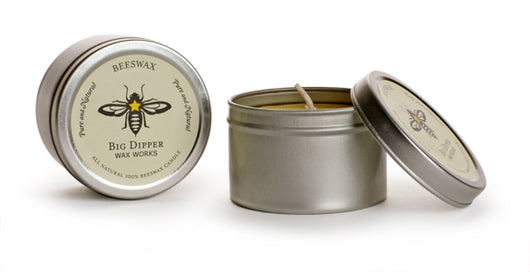 Pure Beeswax Candle in a Tin
